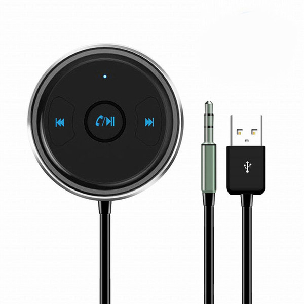 wholesale In-line Car Wireless Bluetooth Audio Adapter 4.1 Stereo AUX Interface Mobile Music Receiver Bluetooth Car Kit