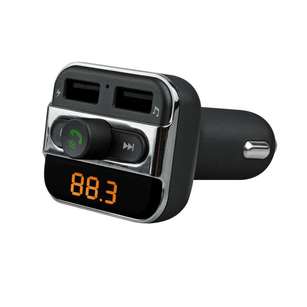 DHL Fedex 20PCS Ulamore Bluetooth Handsfree Car Kit + FM Transmitter Dual USB Charger Audio MP3 Player