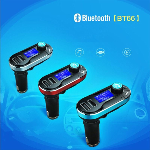 Wireless Handsfree Bluetooth Car Kit FM Transmitter MP3 Player Support USB SD With Dual 2.1A USB Charger For iPhonr 7 6 6S 5 5S