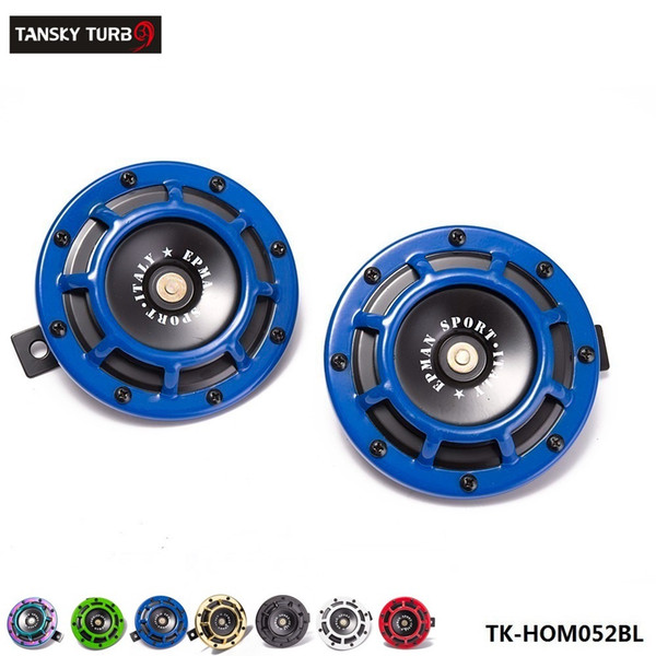 TANSKY -2pcs Super Loud Blast Tone Grill Mount 12V Electric Compact Electric Car Horn Kit For Honda Suzuki Motorcycle TK-HOM052