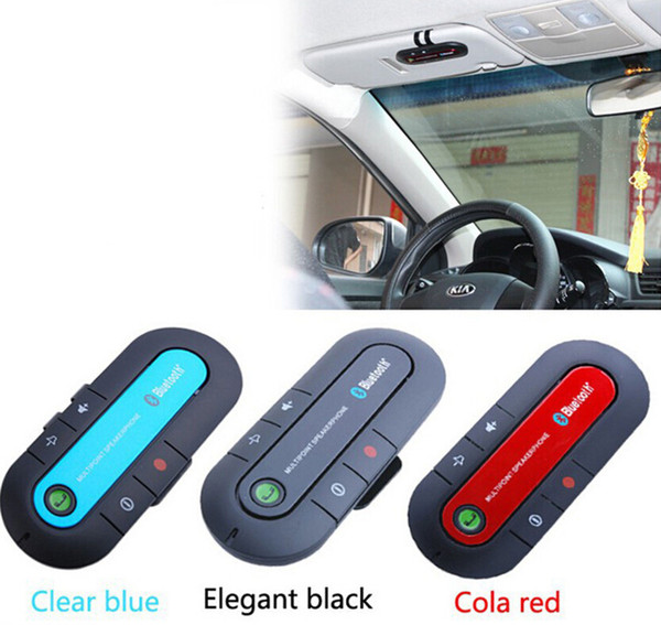 New Dual Phones Connecting Universal Hands free Bluetooth Car Kit Headset Bluetooth Speaker for iphone, car All Smartphones