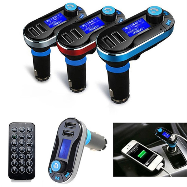 Hot Sale Bluetooth V2.1 FM Transmitter MP3 Player Car Kit Dual USB Charger Hands Free Micro SD/TF Card Reader Card USB AUX Input