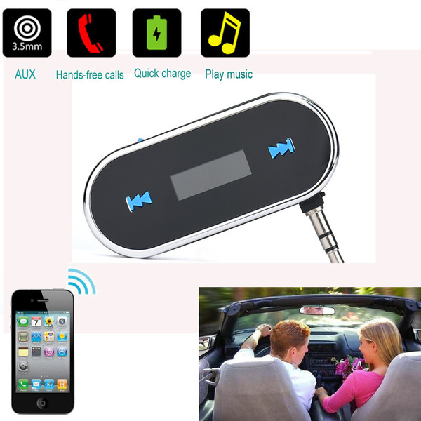 CARPRIE Wireless LCD Car Kit MP3 Player Handsfree FM Transmitter Radio Adapter 3.5mm AUX TJ