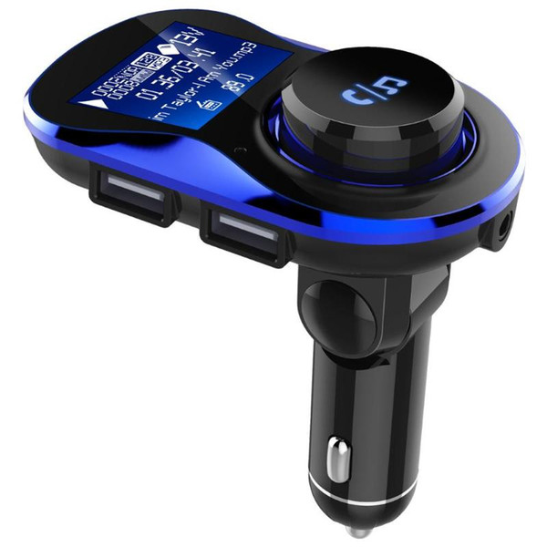 1.4inch Screen 180 Degree Rotatable Bluetooth Hands-free Car Kit MP3 Player FM Transmitter With Dual USB Charger Car Electronics