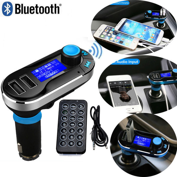 Smartphone Bluetooth MP3 Player Handsfree Car Kit + Dual USB Charger + FM Transmitter + Handsfree with Micro SD/TF Card Reader