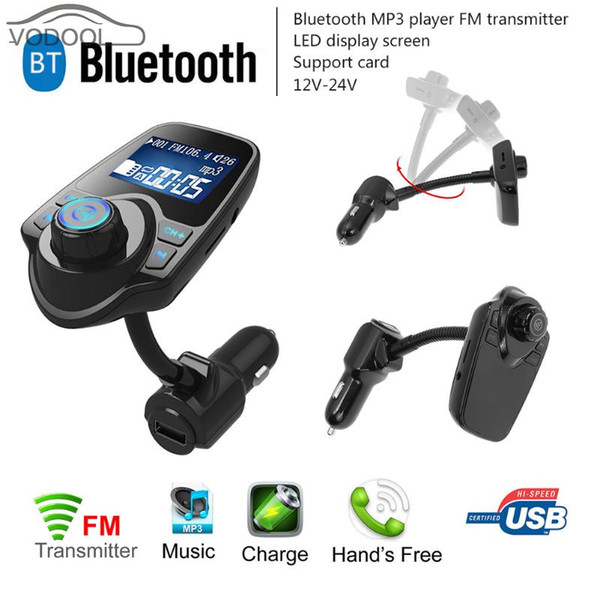 LCD Display Wireless Bluetooth V3.0 EDR Hands-free Car Kit Auto Carro MP3 Player FM Transmitter Modulator USB Car-charger