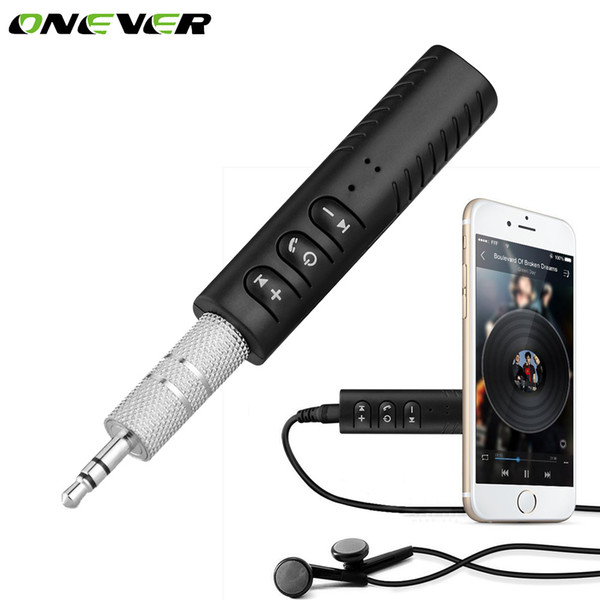 Onever Universal 3.5mm Jack Handsfree Music Audio Receiver Wireless Bluetooth Car Kit Auto AUX Adapter for Speaker Headphone Car