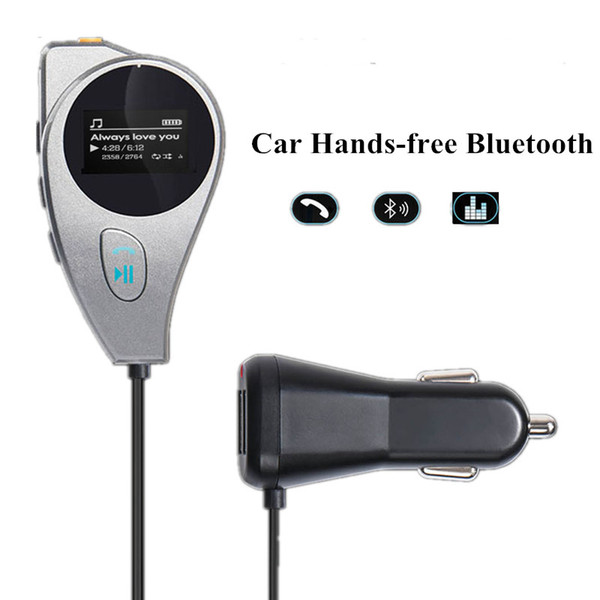 Wireless Hands-free Car Bluetooth Kit Fm Transmitter MP3 Player 2.1A USB Car Charger For Smart Phone Support U Disk/TF Card/AUX