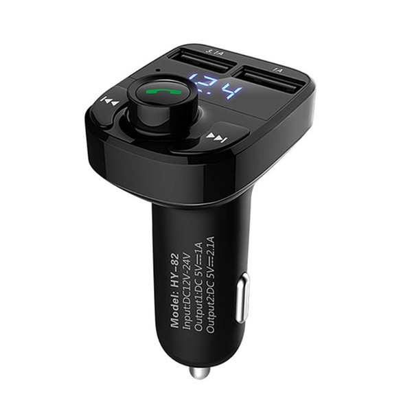 Car Kit Bluetooth FM Transmitter Car MP3 Audio Player FM Modulator Handsfree LCD Display Dual USB Charger for Smartphone New