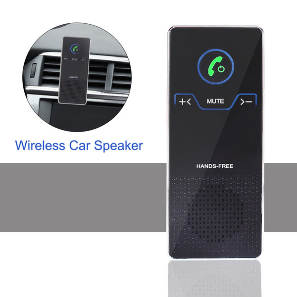 Wireless Car Speaker Hands Free Bluetooth Speakerphone Set With Air Vent And Sun Visor Bracket HD Stereo Audio Player For IOS/Android Phone