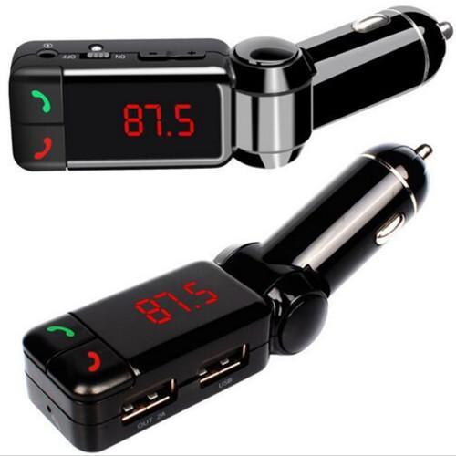 BC-06 Handsfree Wireless Car Bluetooth Kit fm Car Charger Dual USB Port 5V/2A LCD MP3 Player U Disk FM Transmitter for Mobile Phone