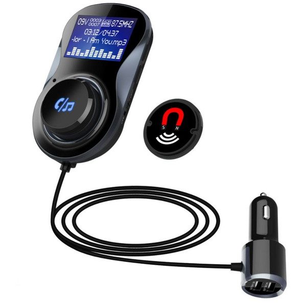 Bluetooth FM Transmitter Audio Car Mp3 Player Wireless In-Car FM Modulator Handsfree Bluetooth Car Kit with LCD Display