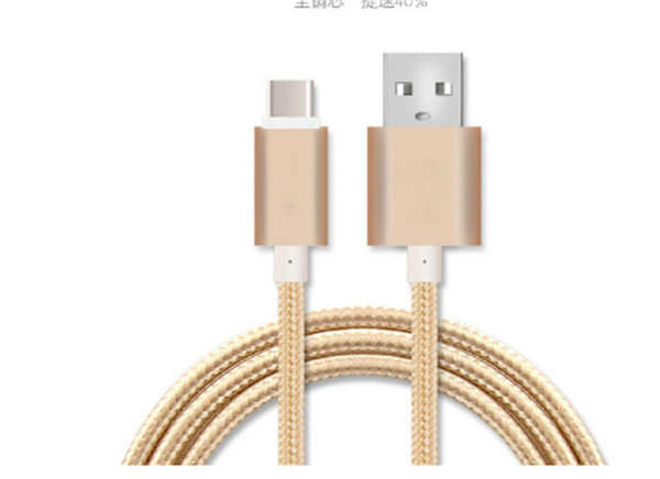 durable Type C USB Cable 1M 1.5M 2M 3M Braided High-Speed Charging USB Type-C Cable free shipping car