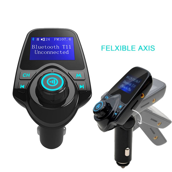 Bluetooth Car FM Transmitter AUX MP3 Player USB Charger Handsfree Call T11