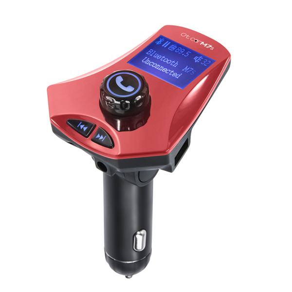 Bluetooth Hands Free Car Kit Car MP3 Player FM Transmitter Dual USB Car-Charger Large Screen Display TF Card/U Disk