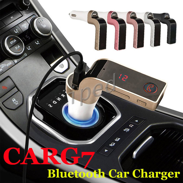 G7 Smartphone Bluetooth MP3 Radio Player Handfree FM Transmitter Modulator Car Charger Wireless Kit Support Hands-free Micro SD TF Card 100