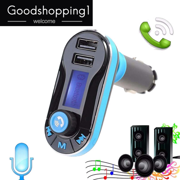 Hot Bluetooth Car Kit MP3 Player FM Transmitter Auto Bluetooth AUX Wireless Car Modulator Radio 2.1A dual USB Car Charger Remote Control