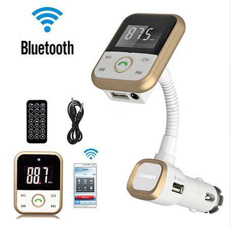 2016 LCD Car Kit Bluetooth MP3 Player SD USB Remote FM Transmitter Modulator Remote