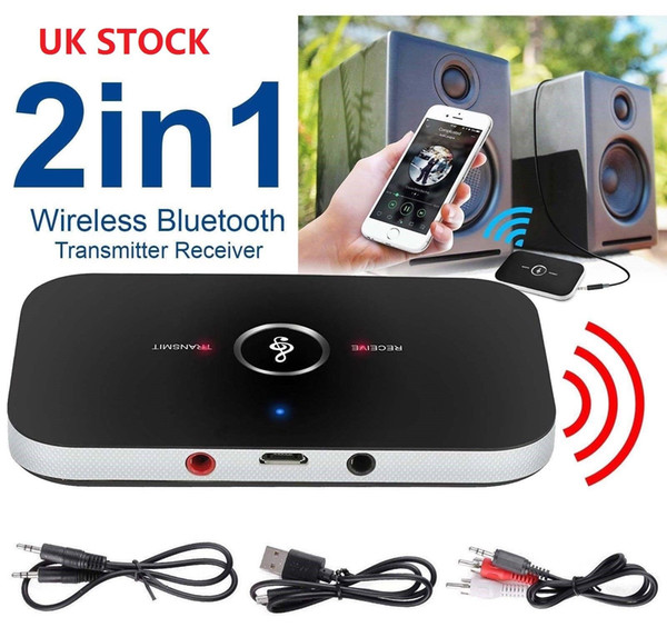 2 in 1 Wireless Bluetooth car Audio Transmitter Receiver HIFI Music Adapter AUX RCA