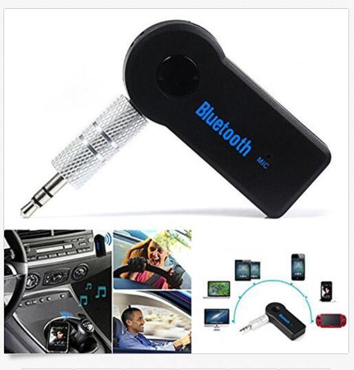 Universal 3.5mm Streaming Car A2DP Wireless Bluetooth Car Kit AUX Audio Music Receiver Adapter Handsfree with Mic For Phone MP3 Retail Box