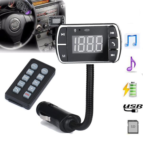 Car Charger 2022Hot selling New Car Kit Handsfree Wireless Bluetooth FM Transmitter MP3 Player USB SD LCD Remote MP3