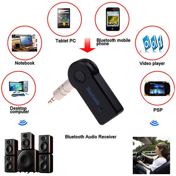 3.5MM Jack Music Bluetooth Receiver Bluetooth AUX Audio Car Kit Wireless Speaker Headphone Adapter Hands Free For Xiaomi iPhone