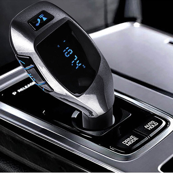 High Quality Bluetooth Car Kit Stereo Handsfree Phone Speaker + TF Card MP3 Player + FM Transmitter USB Car Lighter Charger