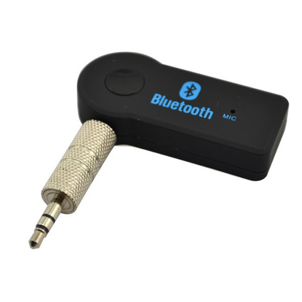 Cheap 3.5mm Hands-free Wireless Bluetooth V3.0 Stereo Audio Music Receiver with Mic for Car AUX Home Audio Mini Bluetooth Car Kit DHL