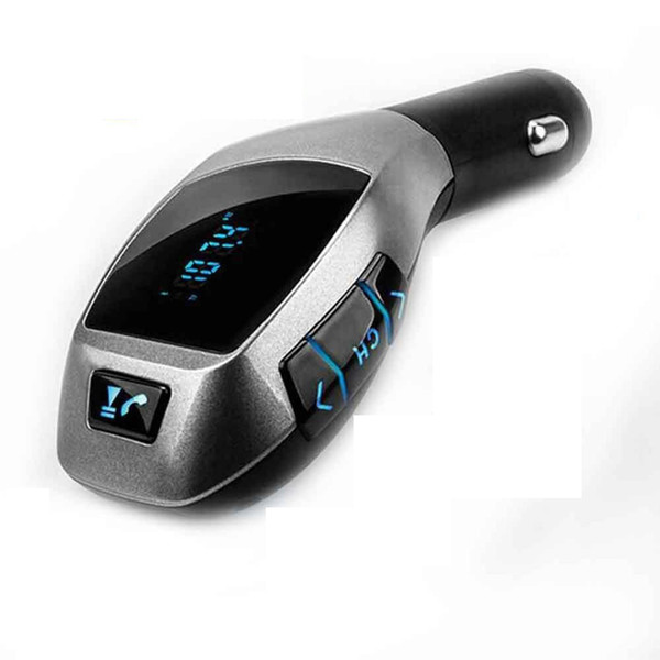 Bluetooth FM Transmitter In-Car Radio Adapter, Car MP3 Player, Hands-free Bluetooth Car Kit with Dual USB Port TF Play for iPod/iPhone