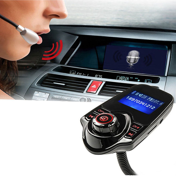 Handsfree Bluetooth Car Kit Handsfree FM Transmitter Aux Car MP3 Music Player Radio Adapter 1 Pcs DDA365