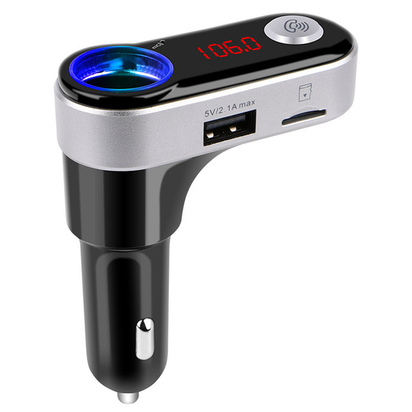 Wholesale-BC09B Car MP3 Audio Player 3.0 Bluetooth FM Transmitter Wireless FM Modulator Car Kit car usb player double USB Charger DHL Free