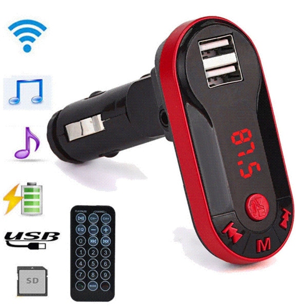 Car MP3 Player Bluetooth Wireless FM Transmitter MP3 Player Handsfree Car Kit USB TF SD Remote @11207@@@