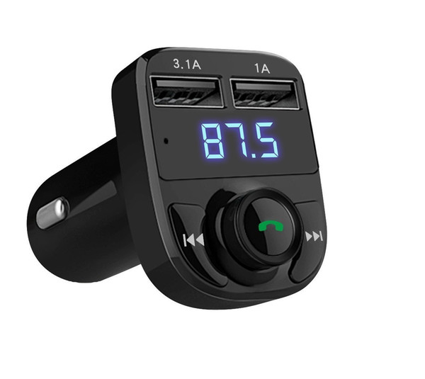 Bluetooth Car Kit MP3 Player FM 87.5-108mhz Transmitter Wireless Radio Adapter Dual USB Car Charger