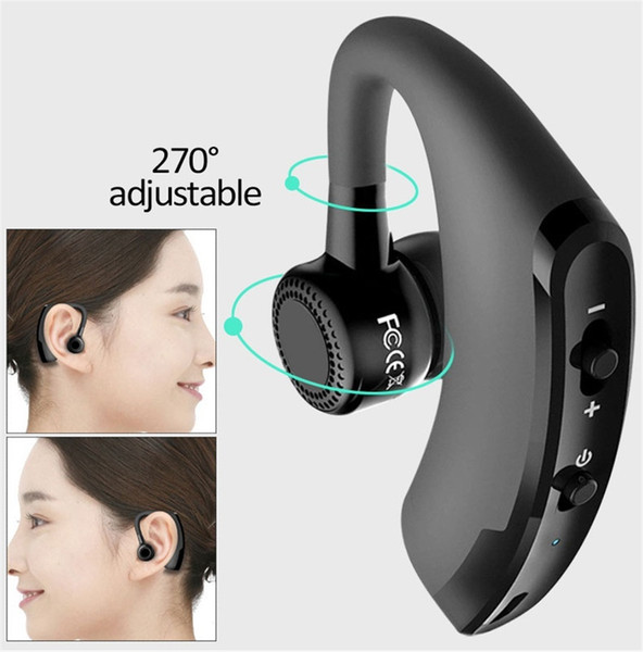 Handsfree Wireless Bluetooth Car Earphones Noise Cancelling Business Wireless Bluetooth Headset with Mic for Driver Office Sports