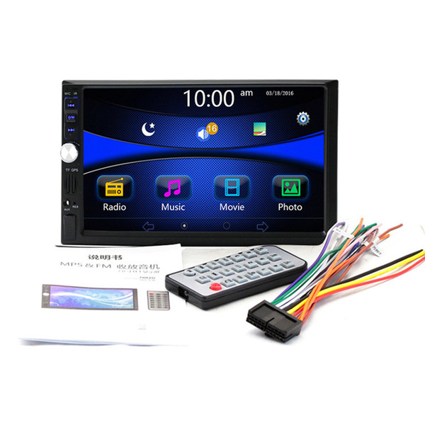 7'' Inch LCD Touch Screen Universal 2 Din Bluetooth Car MP5 Player GPS Navigation Car Audio Support FM/USB/AUX