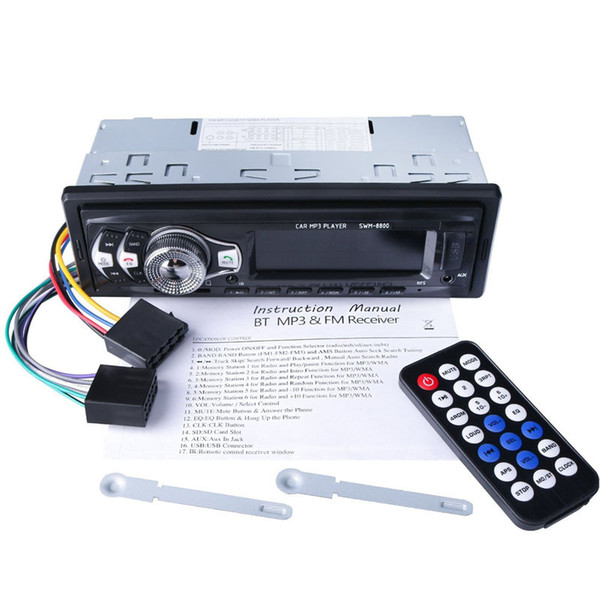 New Arrival Car Stereo Bluetooth MP3 Player SD Card U Disk AUX Music Player Automobile 1Din In-dash FM Radio Autoradio with Remote Control