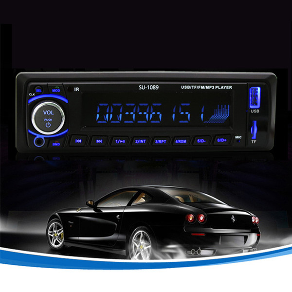 Universal In-Dash Single 1 Din Bluetooth Car MP3 Player 12V Car Audio Digital LCD Screen Stereo Bluetooth USB/TF/MP3/WMA