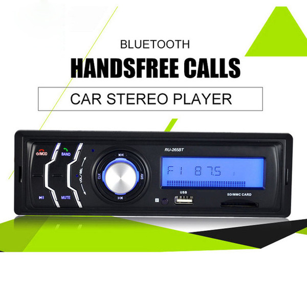 265BT In Dash Car MP3 Player Multifunction Autoradio 1Din 4Channel Car FM Radio Audio Bluetooth Aux Input Receiver USB Stereo