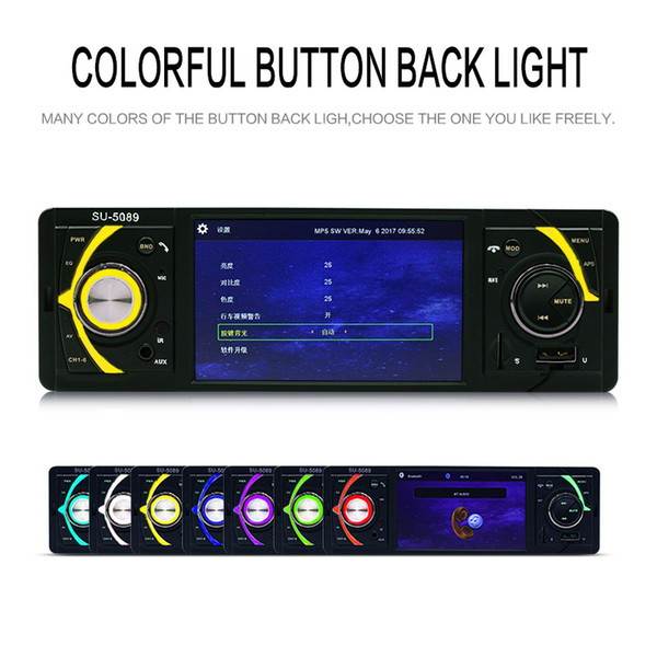 New Bluetooth Car MP5 Player 4.1 inch 1 Din Car Radio Auto Audio Stereo FM Support Rear View Camera USB TF AUX