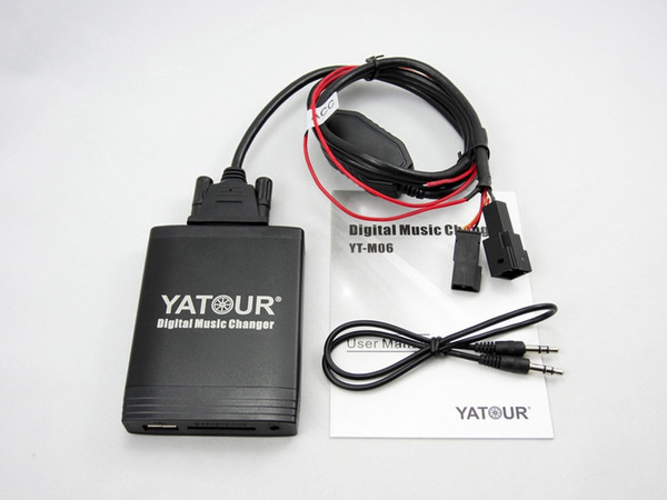 Yatour M06 Car Digital Music CD Changer USB SD MP3 Player AUX Adapter for BMW 1991-2006 BMW 3pin+6pin CD changer connection