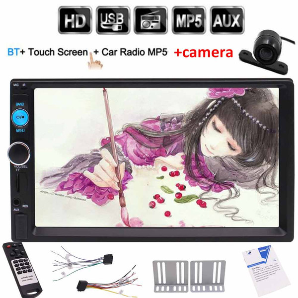 Car audio video player in dash car pc 7'' Multimedia MP5 Player No DVD player car Double 2din headunit USB/TF/AUX IN