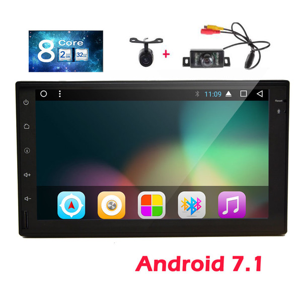 Eincar GPS Car Stereo 7 inch Android 7.1 System Car Radio Stereo in Dash GPS Navigation Front&Backup Cameras 1080P Video Player Wifi