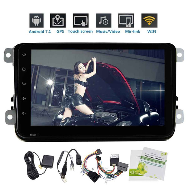 Eincar Android 7.1 Car Stereo Octa core 2GB+32GB In Dash Head Unit 8'' Double 2Din Navigation Car Radio Video Multimedia