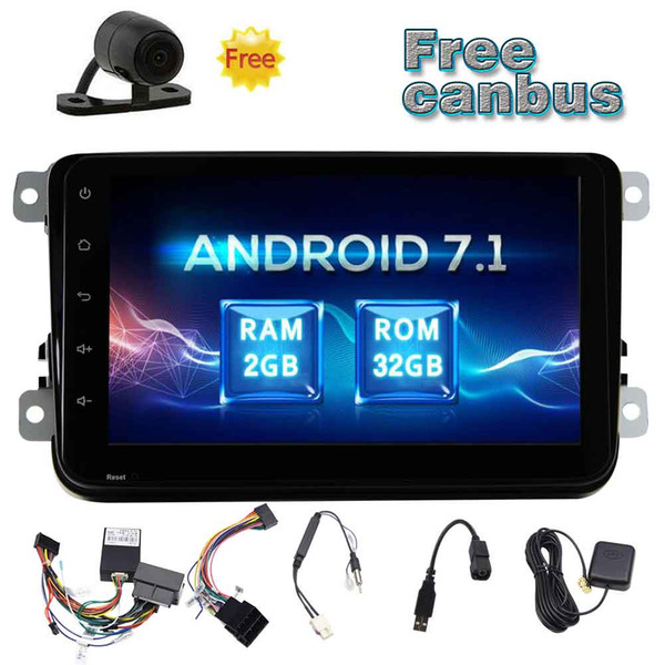 Eincar Android 7.1 Double Din Car Stereo OCTA Core 8'' GPS Navigation Car Radio In Dash Head Unit Bluetooth/WiFi/OBD2/Mirrorlink+CANB