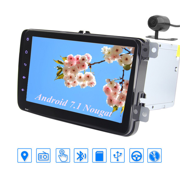 Android 7.1 car GPS Navigation Stereo Double Din In Dash Multimedia Player 8