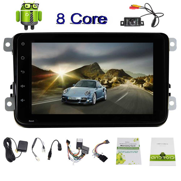 Rearview Camera 8'' Android 7.1 Car Stereo Navigator Otca Core In Dash Car Radio Multimedia Player Navigation System 2GB RAM 32GB ROM