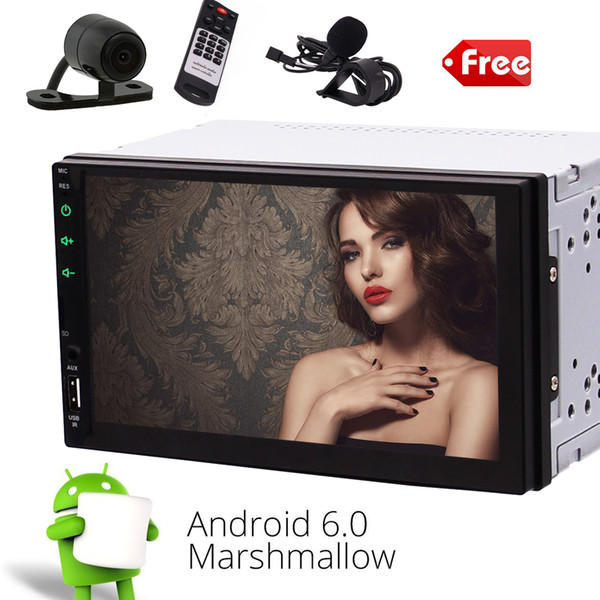 Rear Camera+EinCar Android 6.0 Quad Core Car Stereo In Dash Headunit Car NO-DVD Player GPS Navigation WIFI FM AM RDS Radio Bluetooth