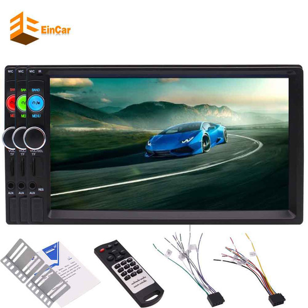 EinCar 7'' 2 Din Car headunit Stereo MP5 Player HD Bluetooth Car Radio MP5 Player Capacitive TouchScreen Car kit Bluetooth FM Radio Video