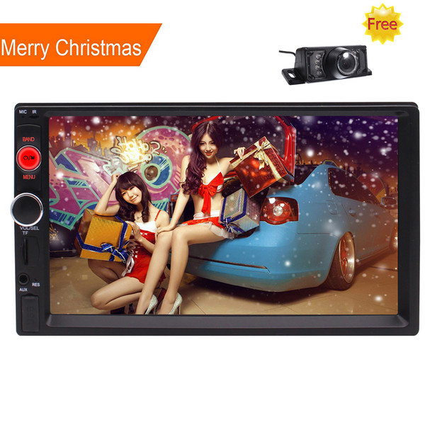 Eincar Universal 2 Din Car MP5 Video Radio Player In Dash Bluetooth+Microphone 7'' Multi Touch Screen HD Audio USB/SD FM Remote Control