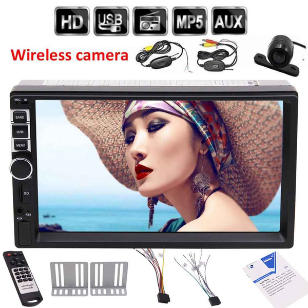 7'' 2Din Bluetooth MP5 Player HD Touch Screen double din Car MP5 Player Audio Video 3 color button light Screen headunit in das